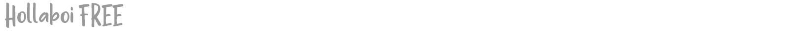 Hollaboi font preview